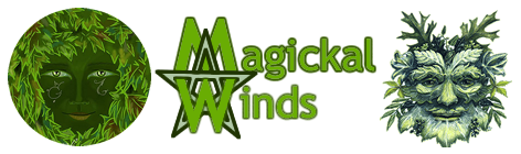 Magickal Winds Green Man Woman MW Protection Logo